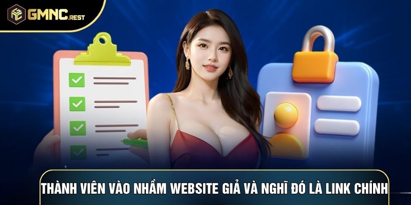 Thành viên vào nhầm website giả và nghĩ đó là link chính